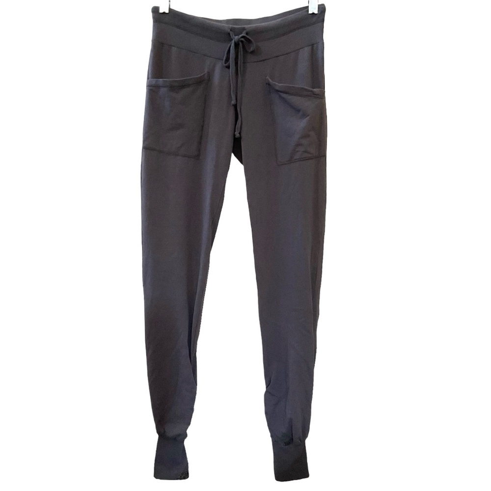 Splendid 💜 Small Dark Gray Knit Drawstring Joggers Sweatpants Track Pants Grey
